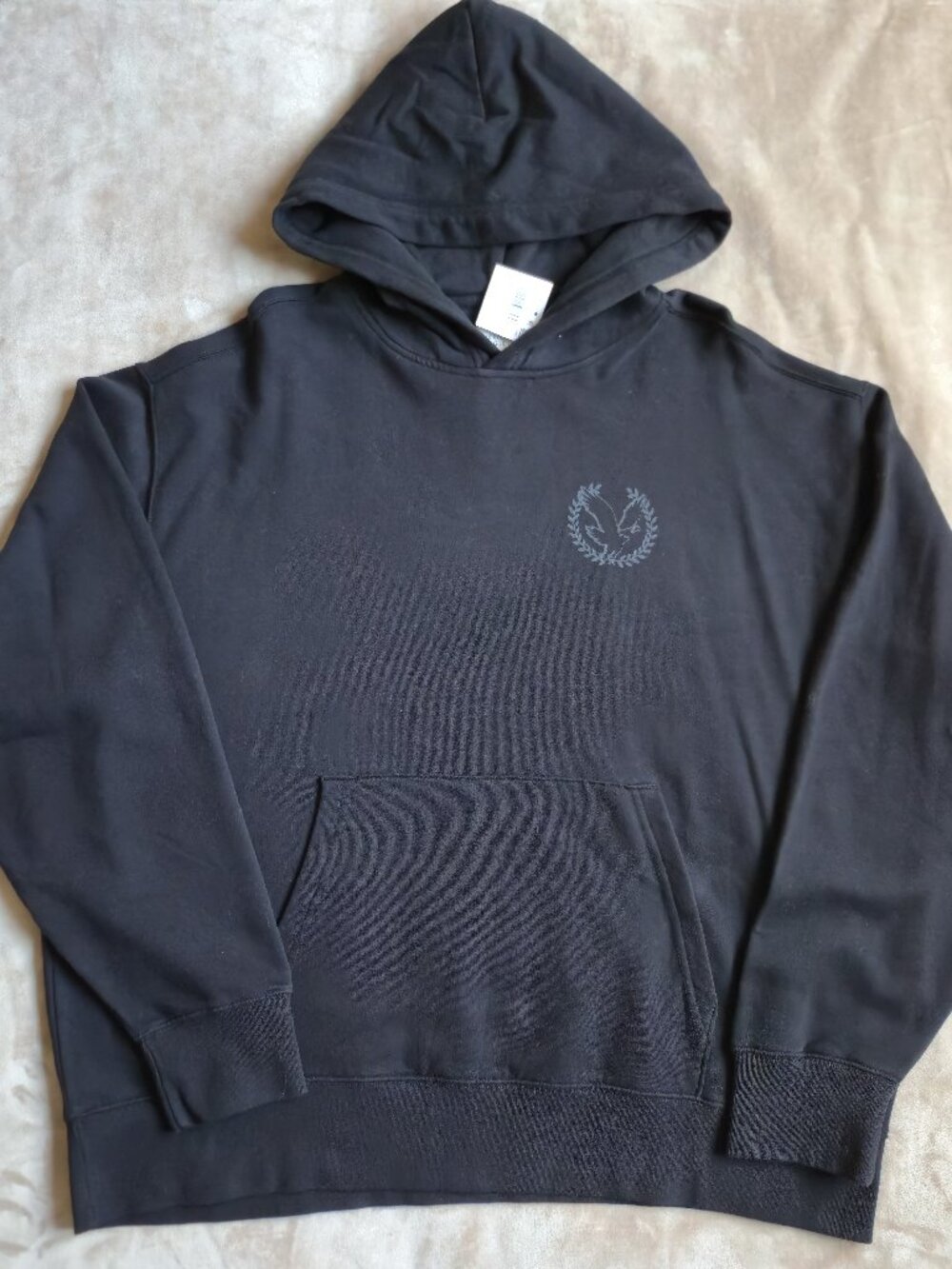 NWT American Eagle Relaxed Fit Graphic Hoodie Black Men's XXL 41637570